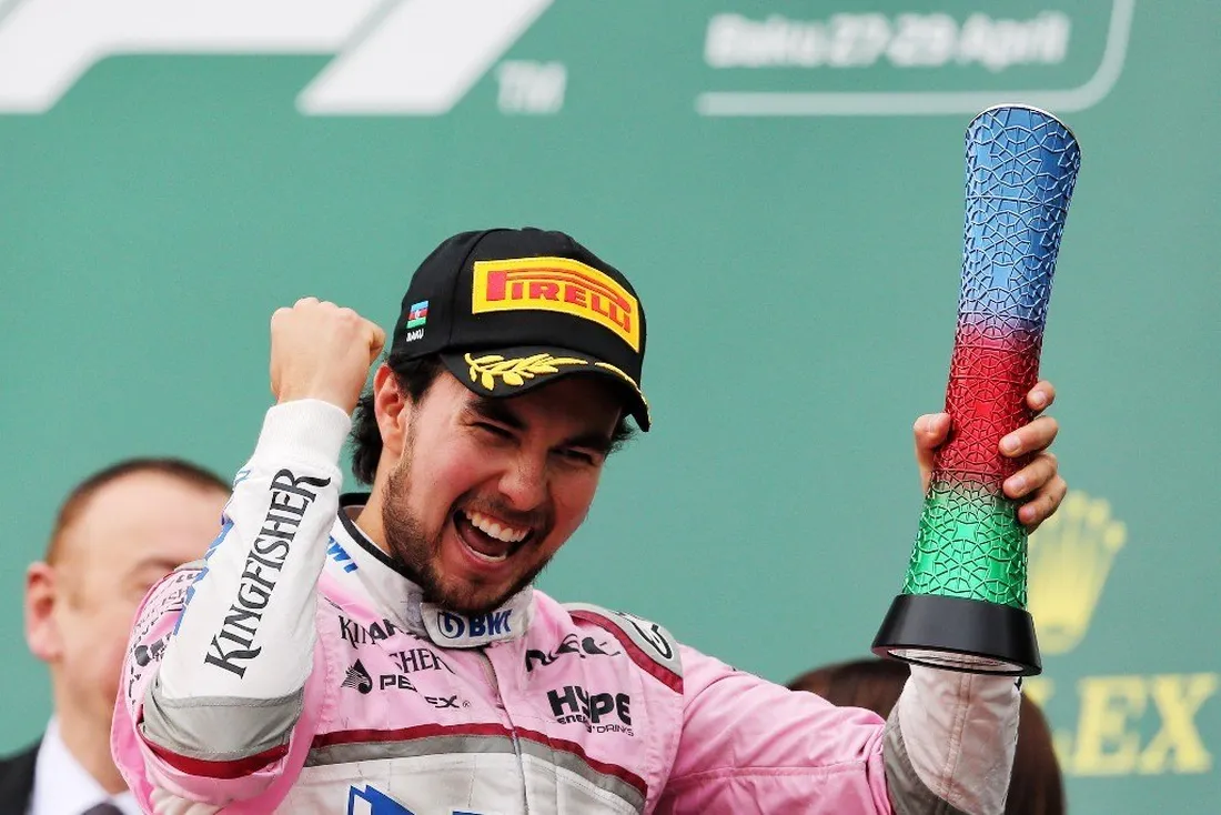 Force India pasa del desastre con Ocon a la gloria con Pérez