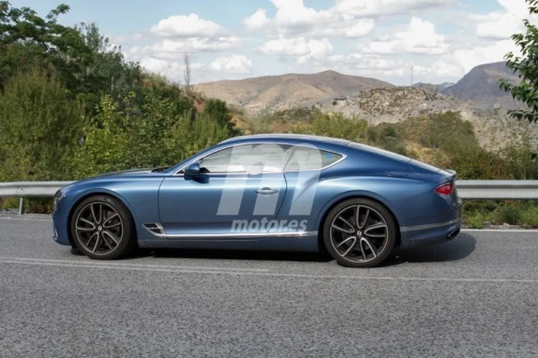 Bentley Continental GT Hybrid - foto espía lateral