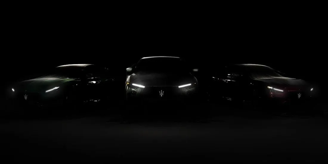 Maserati anuncia un teaser de los nuevos Ghibli, Quattroporte y Levante Trofeo