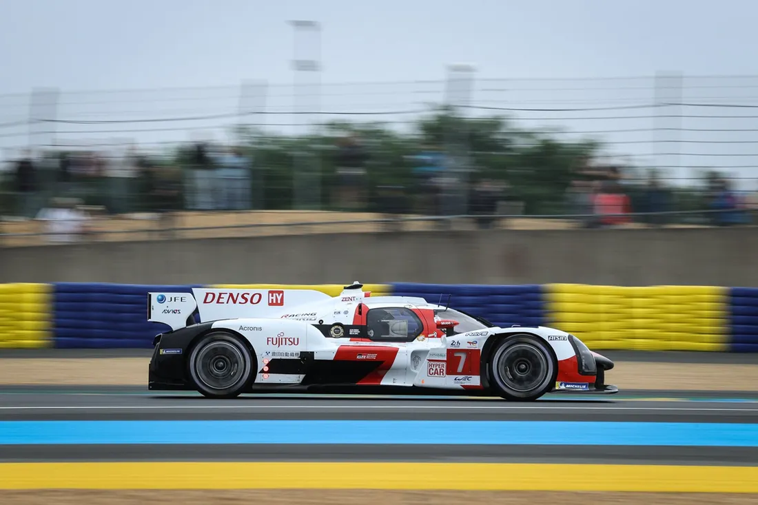El Toyota #7 marca la pauta en el test oficial de las 24 Horas de Le Mans