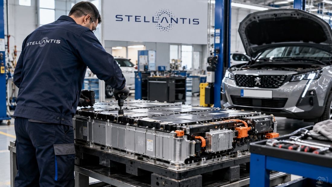 Stellantis vende baterías de coches eléctricos reacondicionadas.