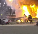 Grosjean sufre el peor accidente en F1 en muchos años: coche partido en dos y ardiendo