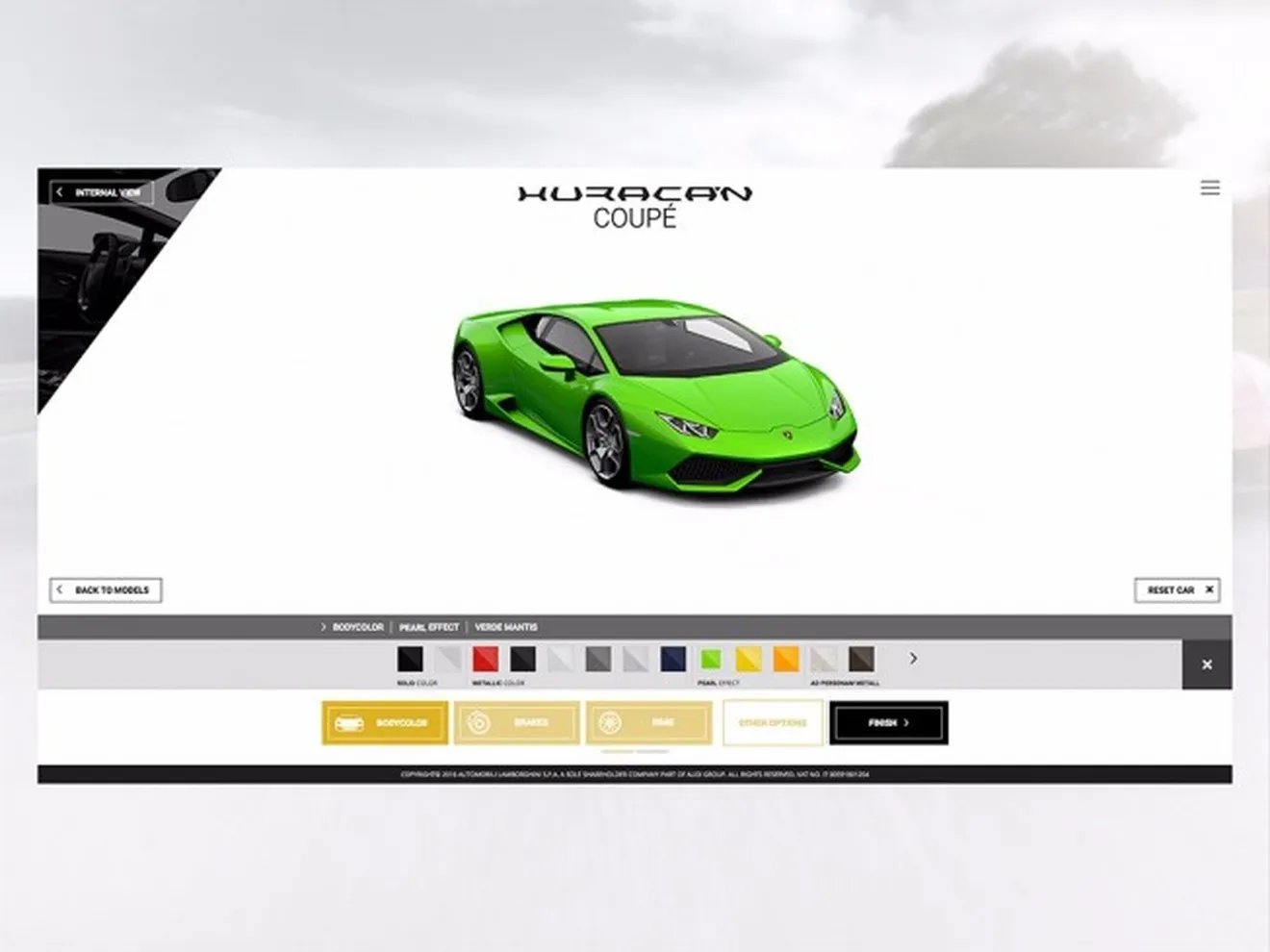 Lamborghini - nuevo configurador on-line