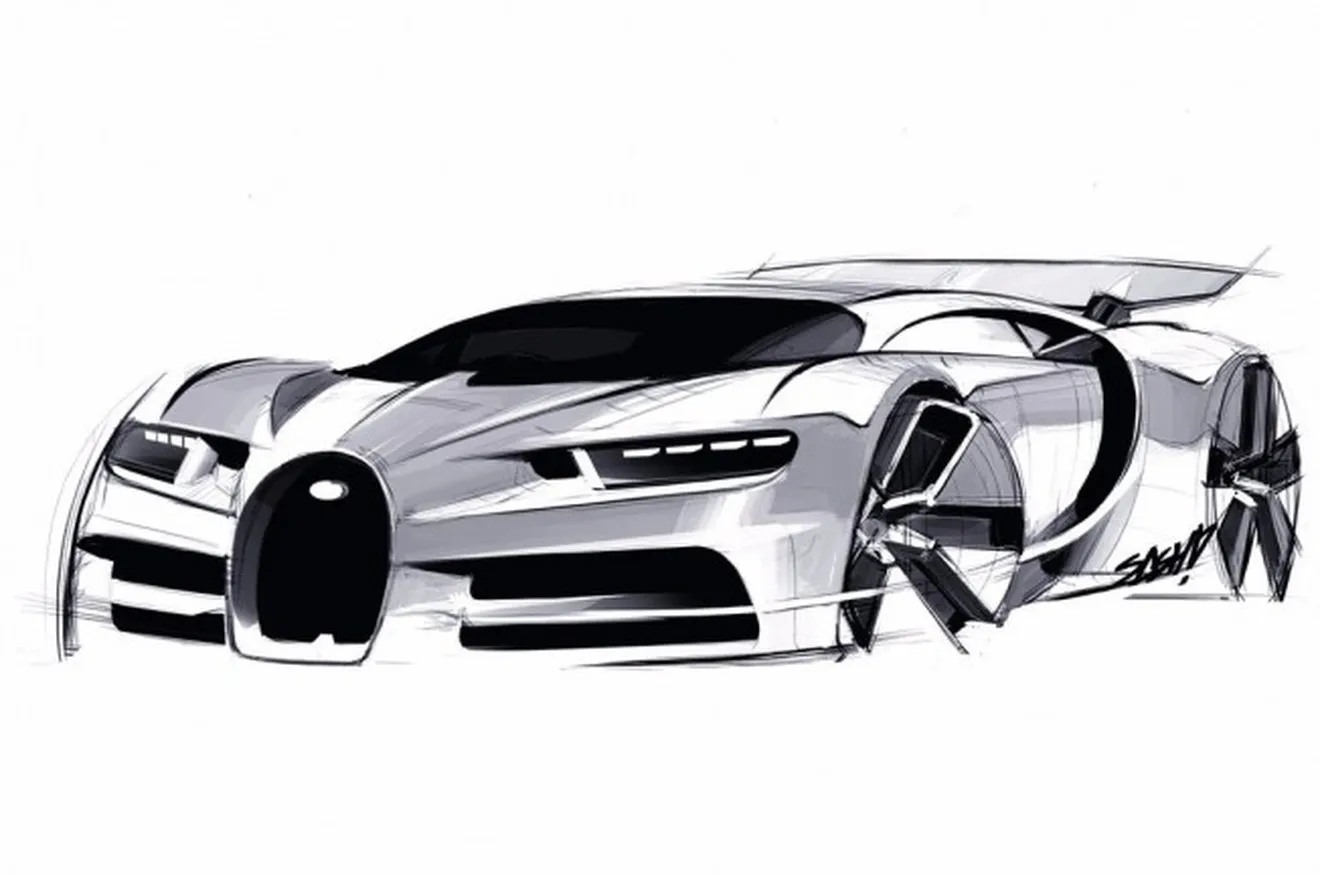 Bugatti Chiron - boceto