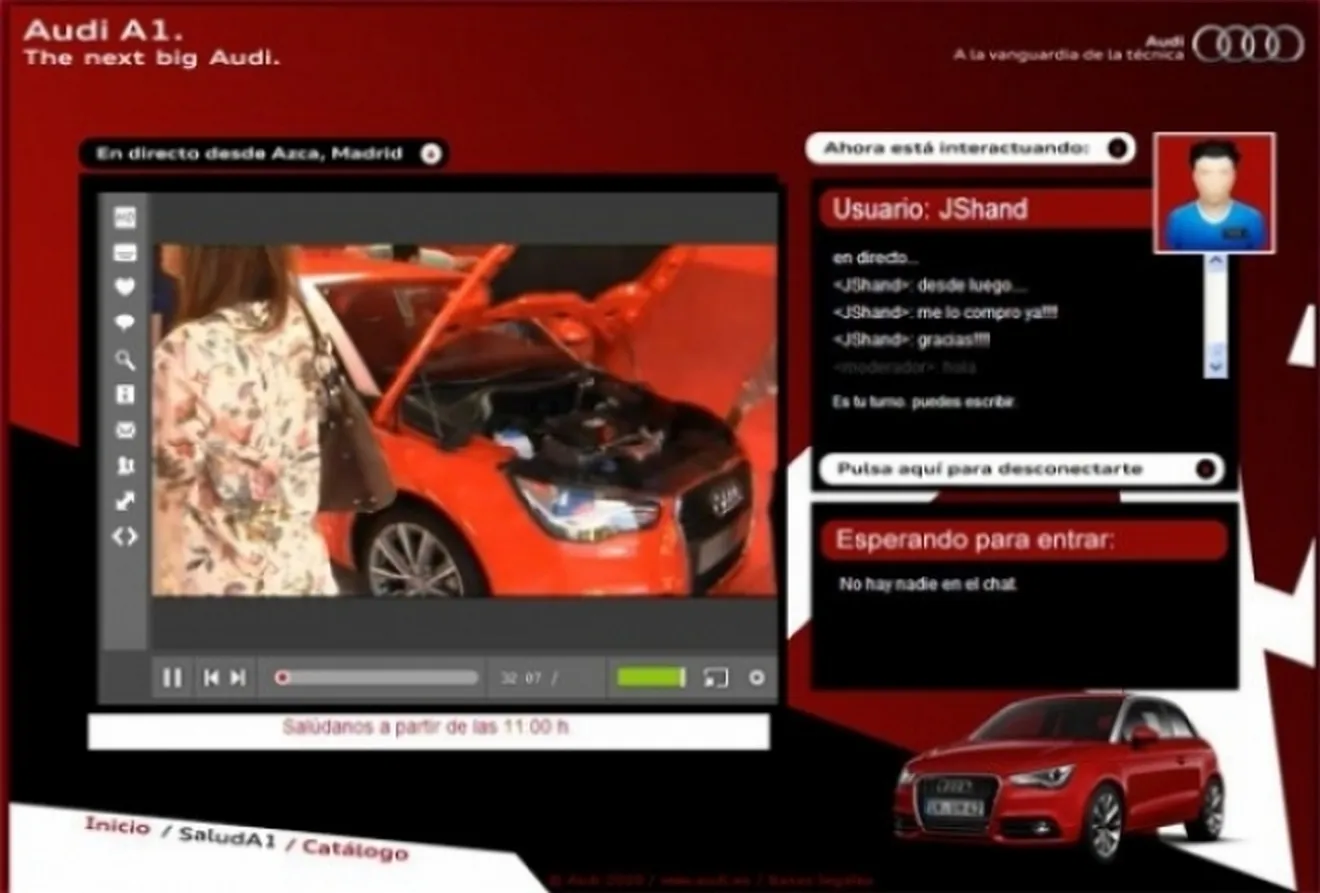 Audi A1 en Madrid y en directo vía Internet