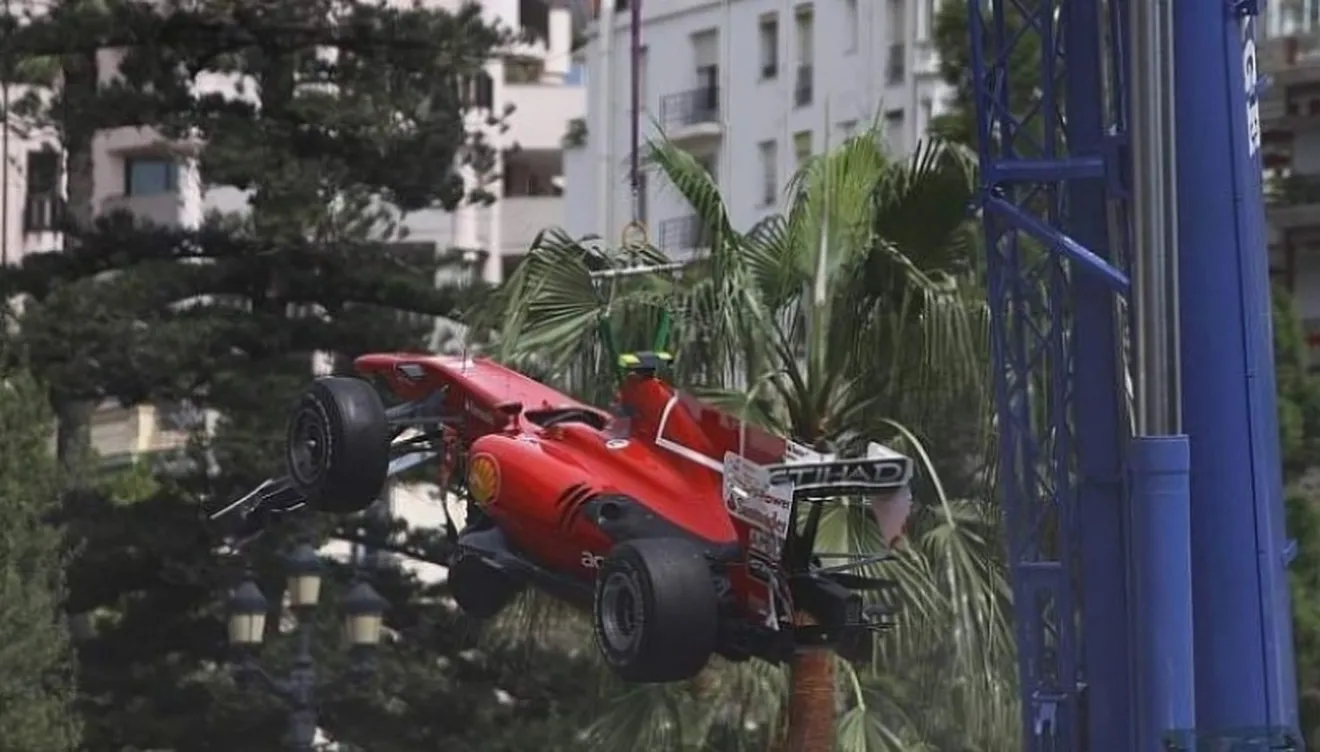 El chasis del accidente de Alonso: irreparable