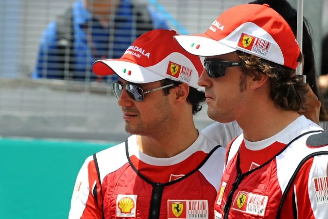 El dúo de Ferrari, Alonso y Massa, siguen creyendo en el título