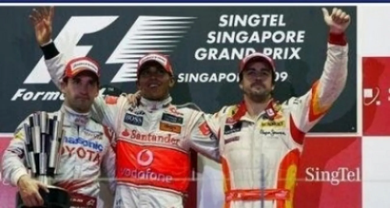 GP Singapur: Victoria para Lewis Hamilton, Alonso tercero
