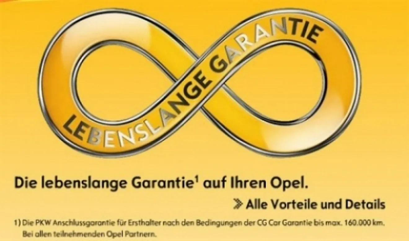Ojo con la garantía de por vida de Opel