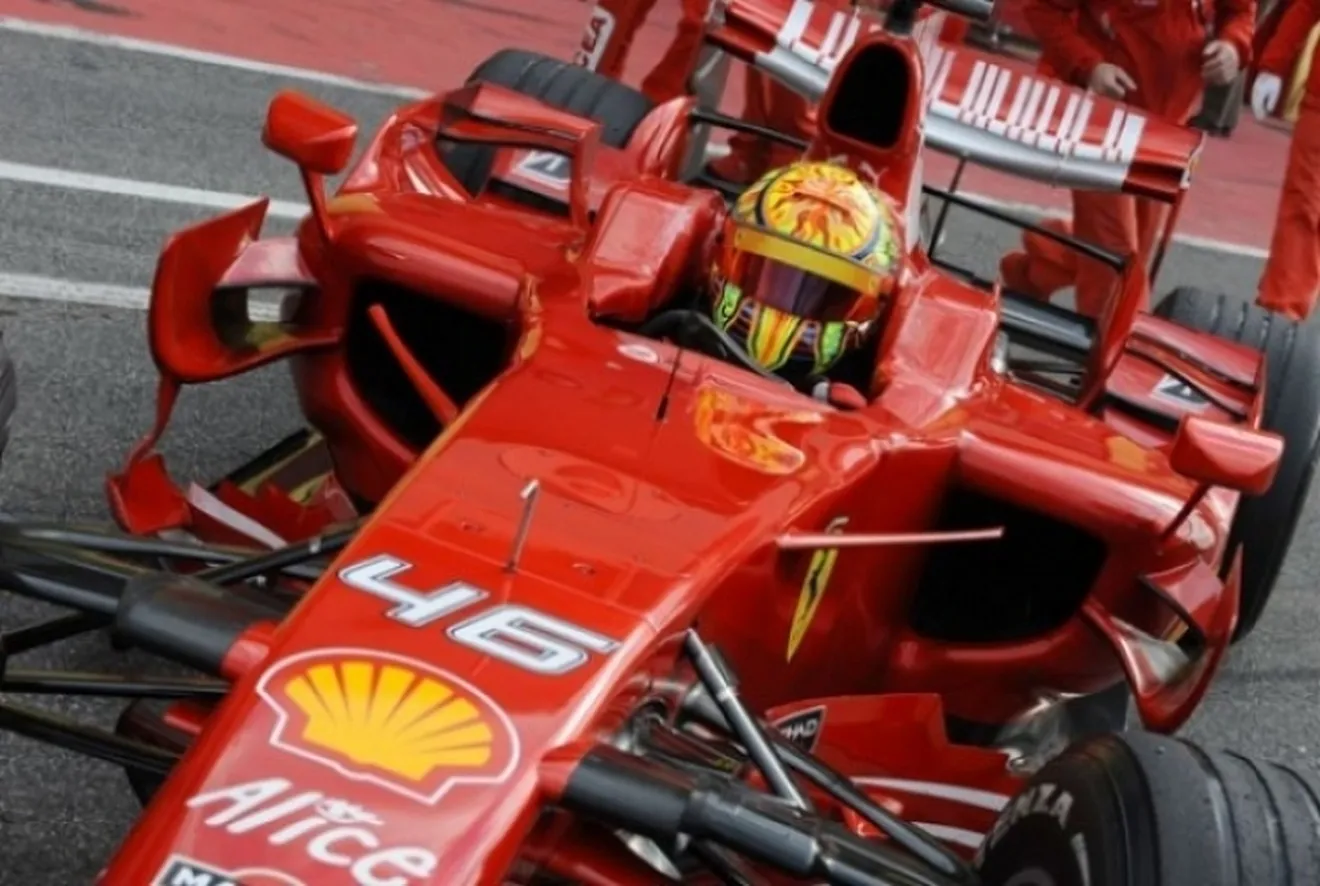 Valentino Rossi probara el Ferrari 2007 la semana que viene