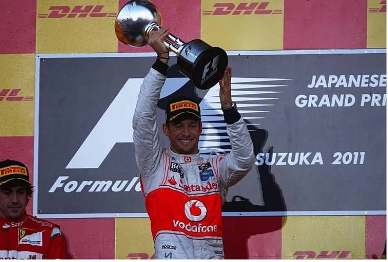 GP Japón 2011: trabajadísima victoria de Button. Vettel bicampeón del mundo