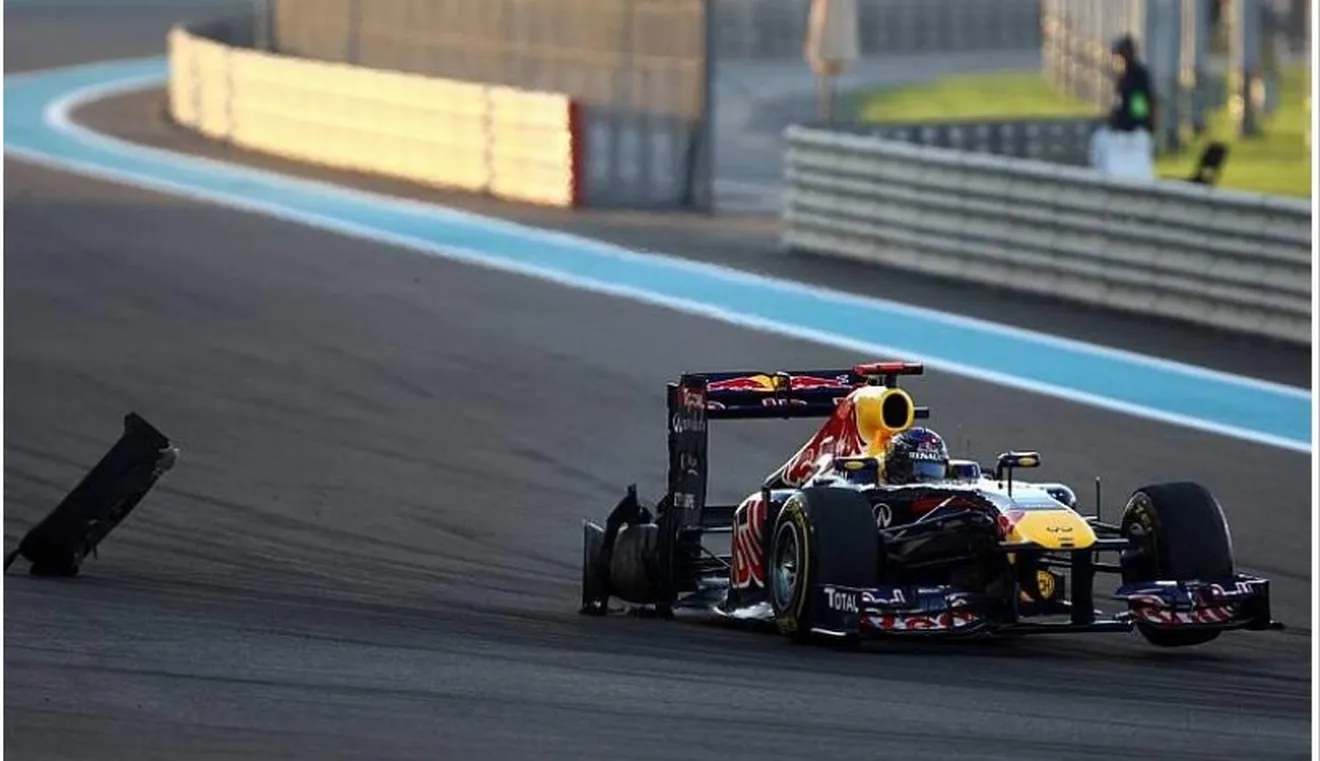 Vettel en Abu Dhabi: reventón por una mala presión o un cuerpo extraño?