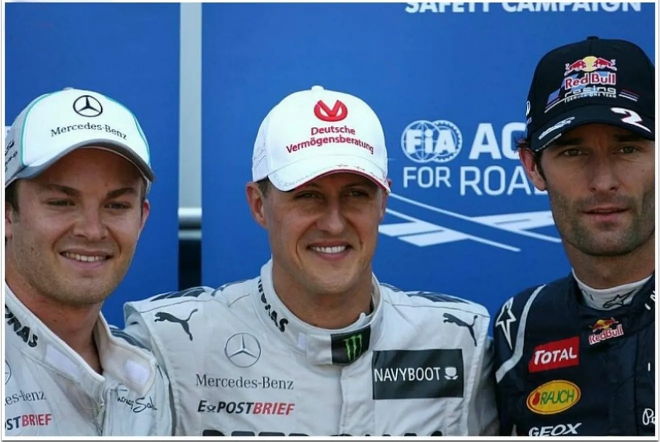 GP Mónaco 2012: pole para Schumi aunque saldrá primero Webber
