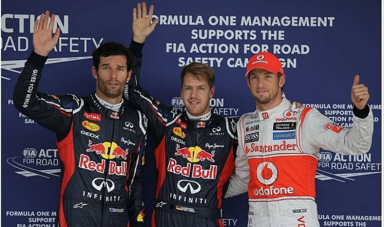 Red Bull logra la primera fila con Vettel y Webber