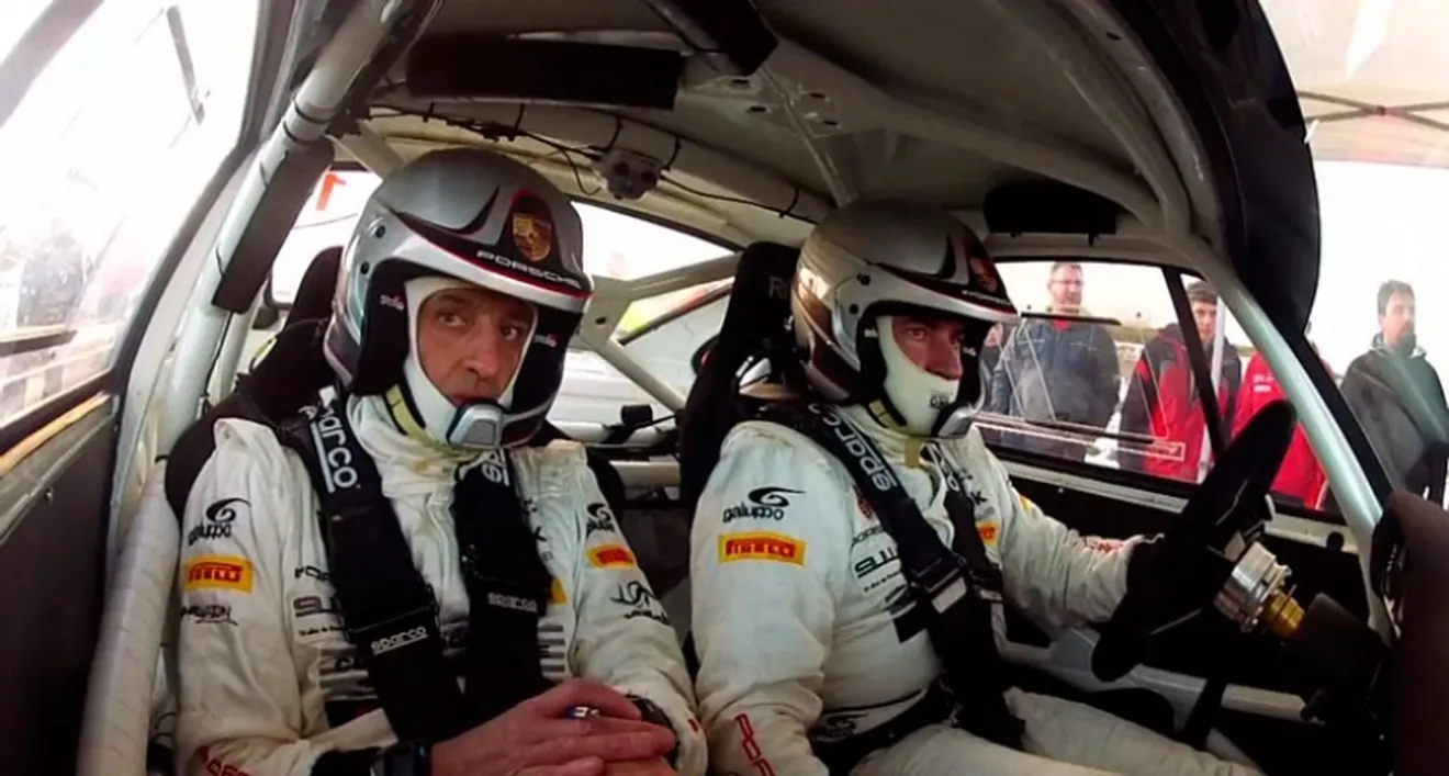 Carlos Sainz y Luis Moya con Porsche 911 en el Rally de España Histórico 2013