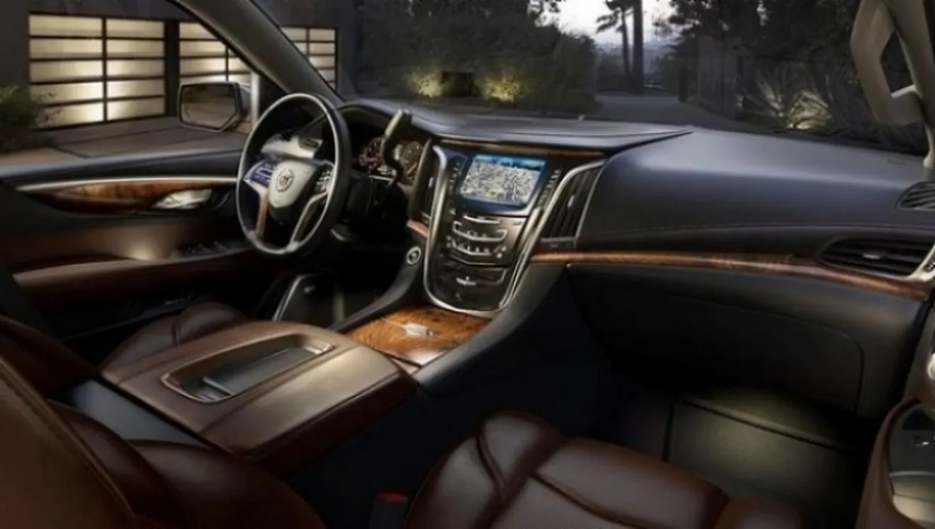 Así luce el interior del Cadillac Escalade 2015