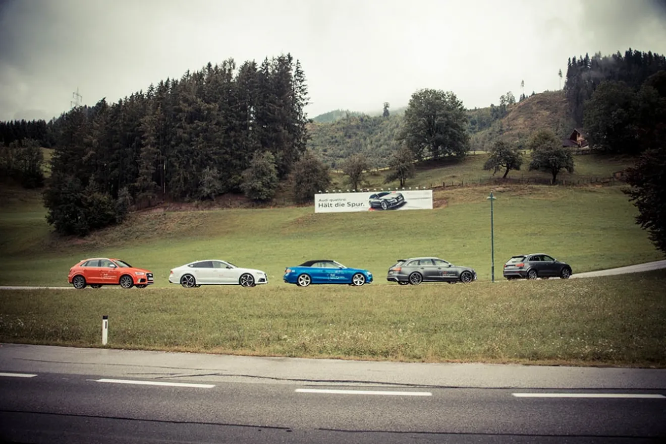 Los nuevos Audi RS se ponen a prueba en los Alpes