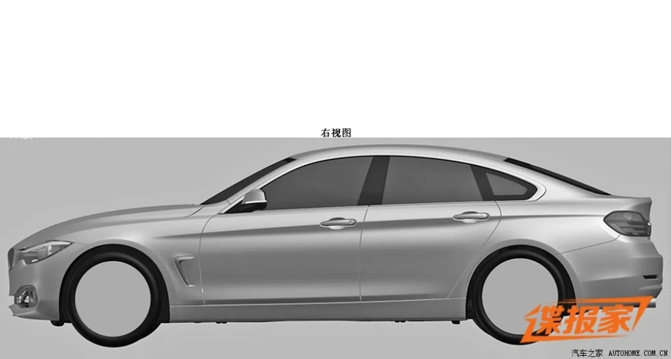 El BMW Serie 4 Gran Coupe se deja ver en sus patentes de diseño