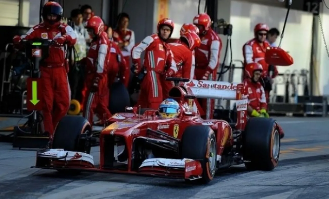 Ferrari es la más rápida en boxes