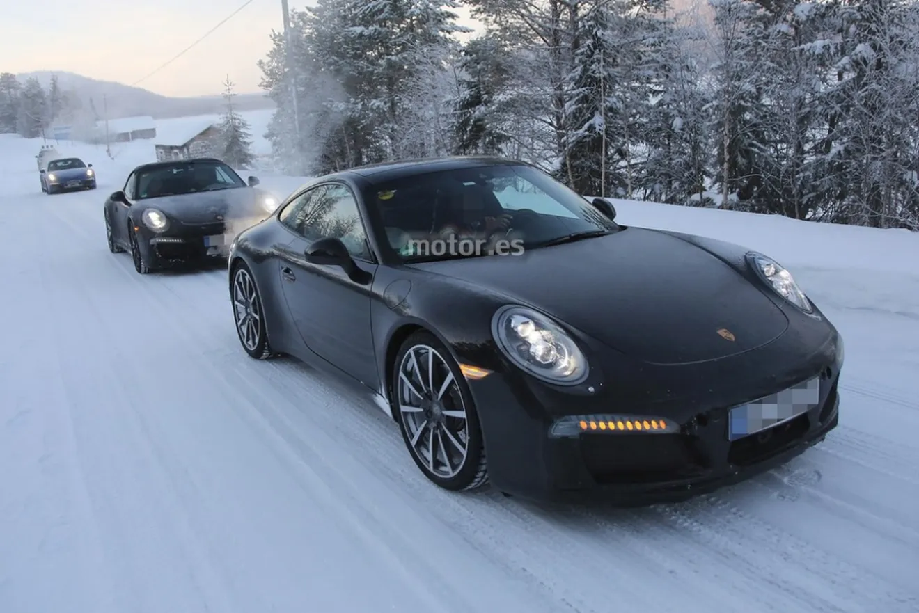 Porsche 911 Turbo 2015, imágenes en grupo