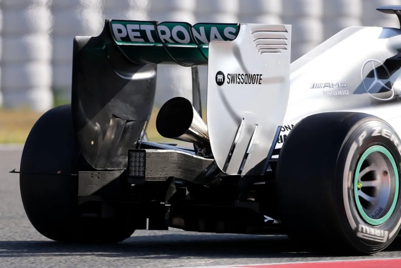 Mercedes prueba con una 'trompeta' para mejorar el sonido en la F1
