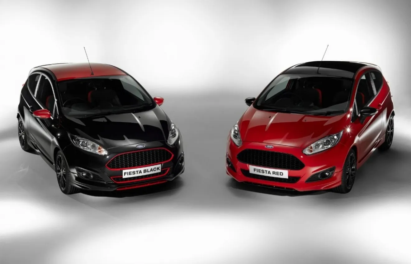 Ford Fiesta Red Edition y Black Edition, negro sobre rojo (o viceversa) y 140 CV