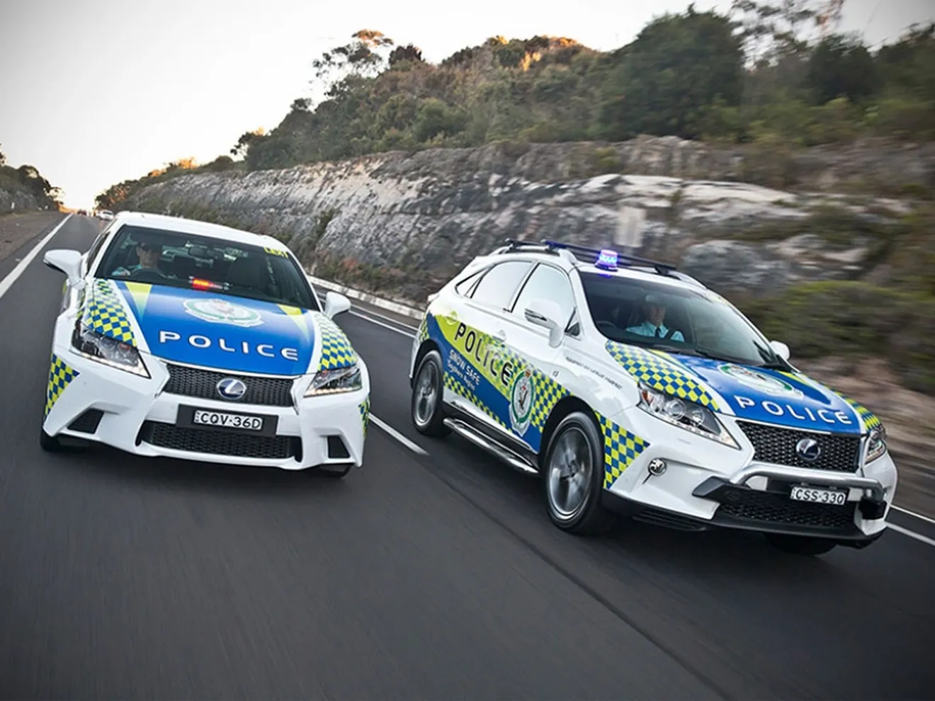 Lexus GS 450h F Sport y RX 450h F Sport para la policía australiana