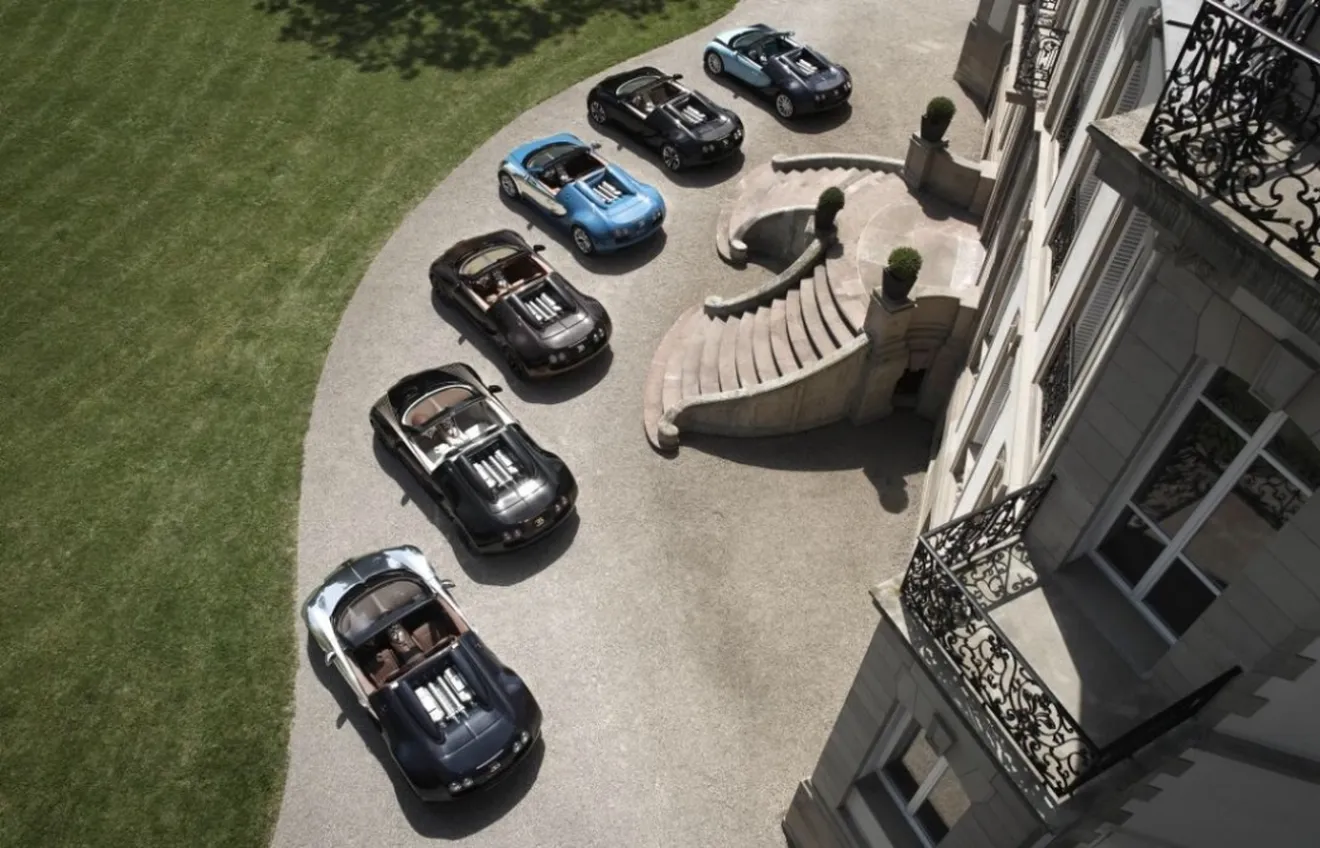 Todas las leyendas de Bugatti Veyron juntas en Pebble Beach