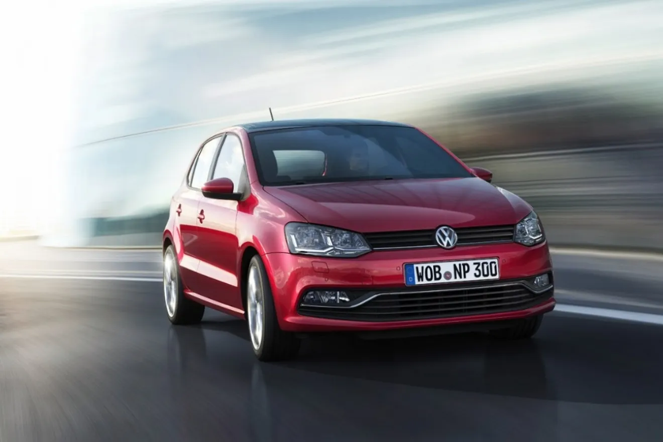Alemania - Agosto 2014: El Volkswagen Polo alcanza el podio
