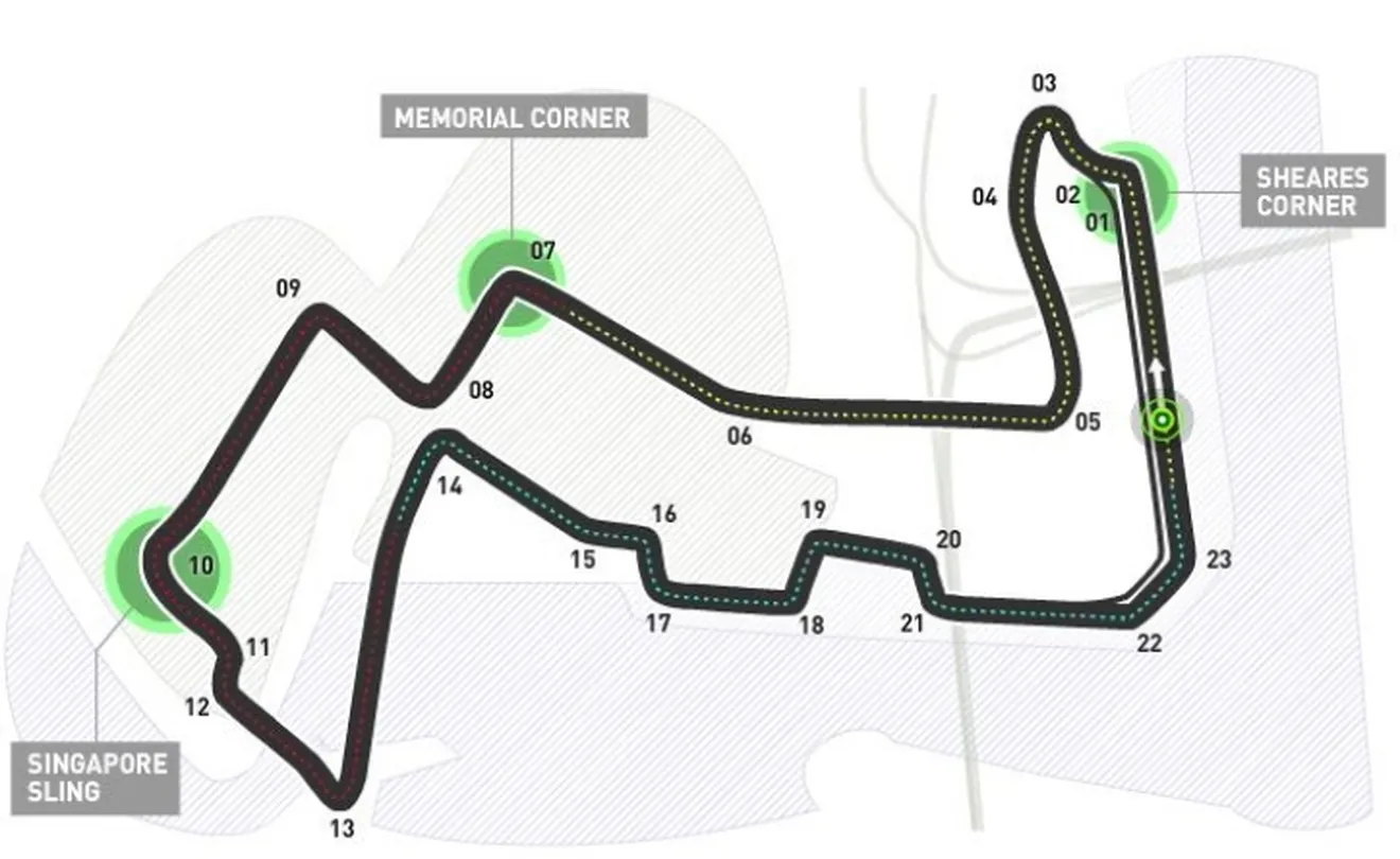 Agenda, horarios del GP de Singapur F1 2014 y datos del circuito
