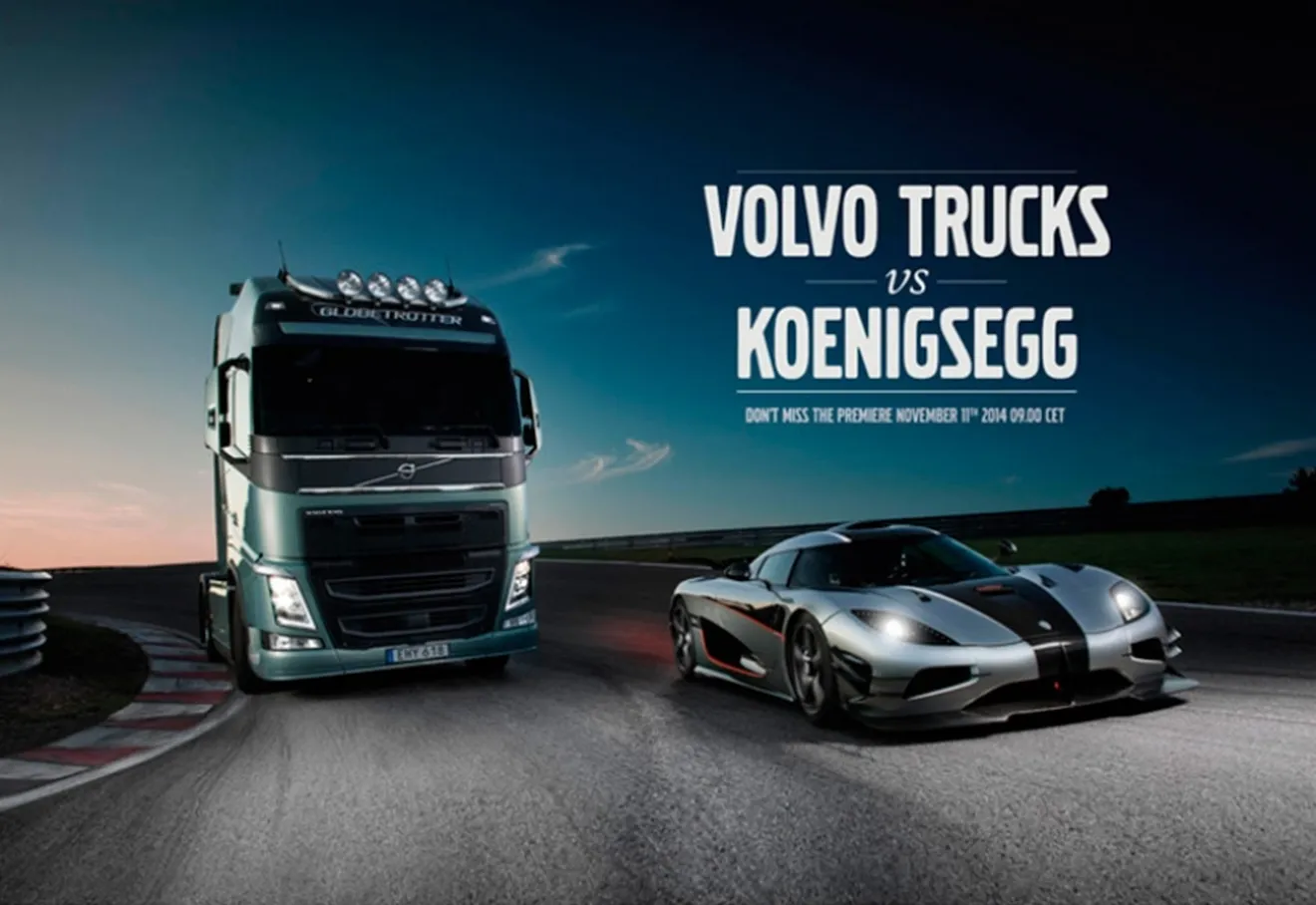 Volvo Trucks desafía al Koenigsegg One:1, esto no me lo pierdo