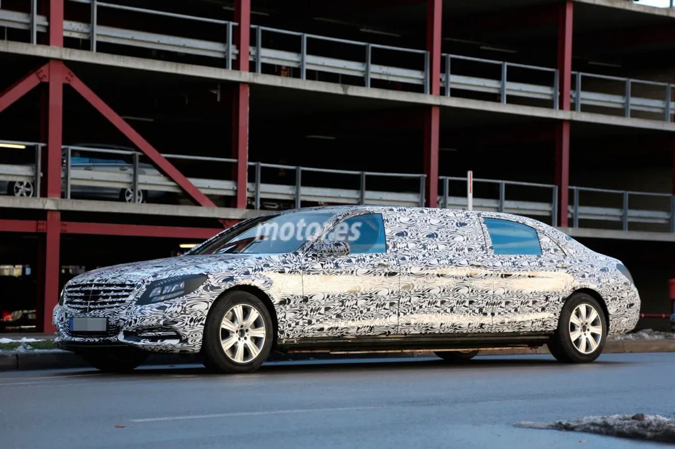 Mercedes Clase S Pullman 2015, primeras imágenes del interior y de su blindaje