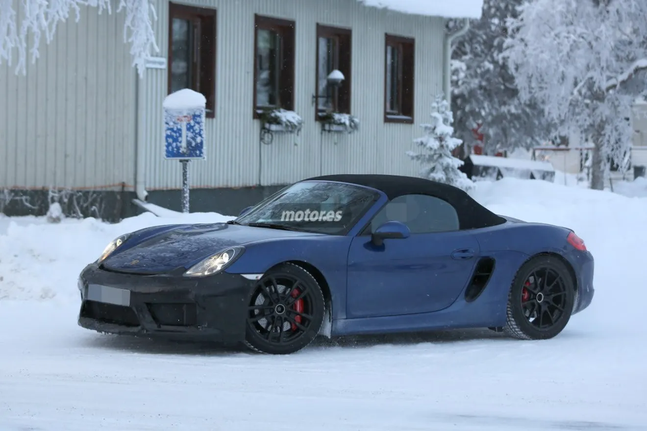 Porsche Boxster RS de pruebas en la nieve