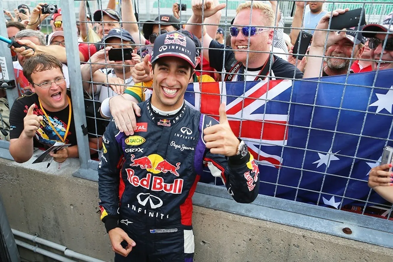 Ricciardo regresa a su país como líder de Red Bull