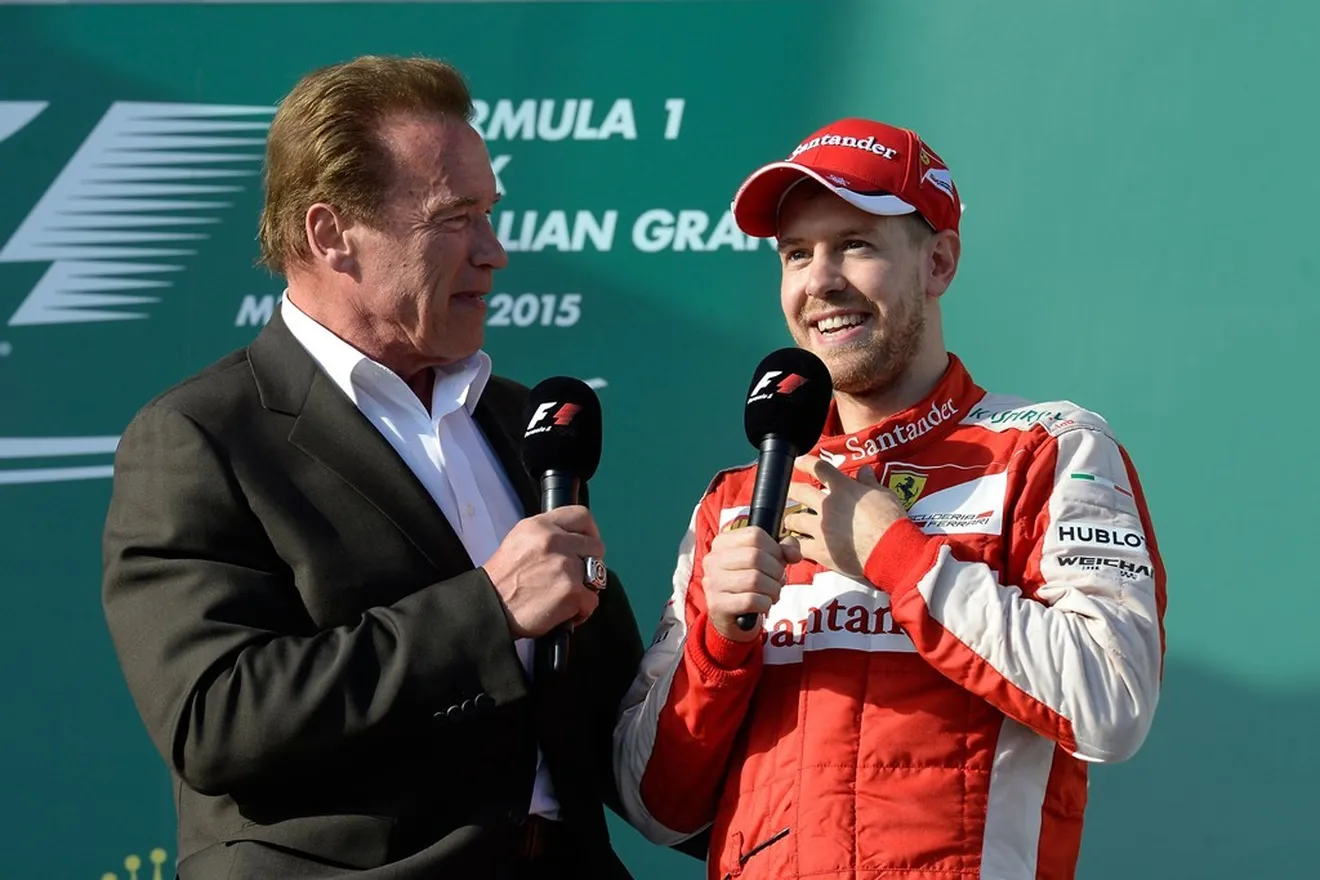 Vettel: ''No sonó el himno italiano en el podio, pero debemos estar contentos''