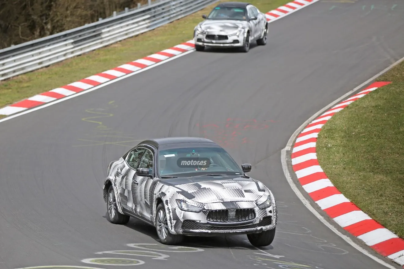 El chasis del Maserati Levante 2016 avistado en Nürburgring
