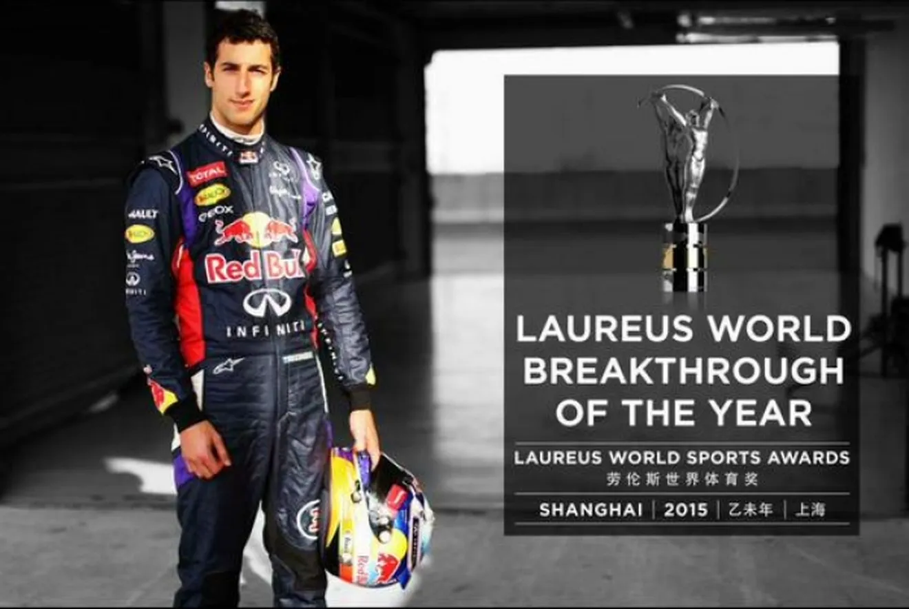 Daniel Ricciardo gana el premio Laureus 2015 a deportista revelación