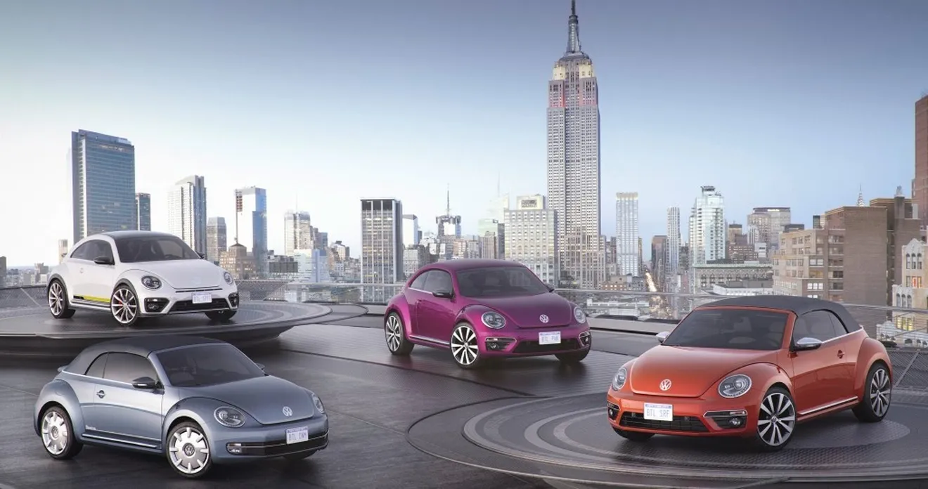 Cuatro nuevas ediciones del Volkswagen Beetle visitan la gran manzana