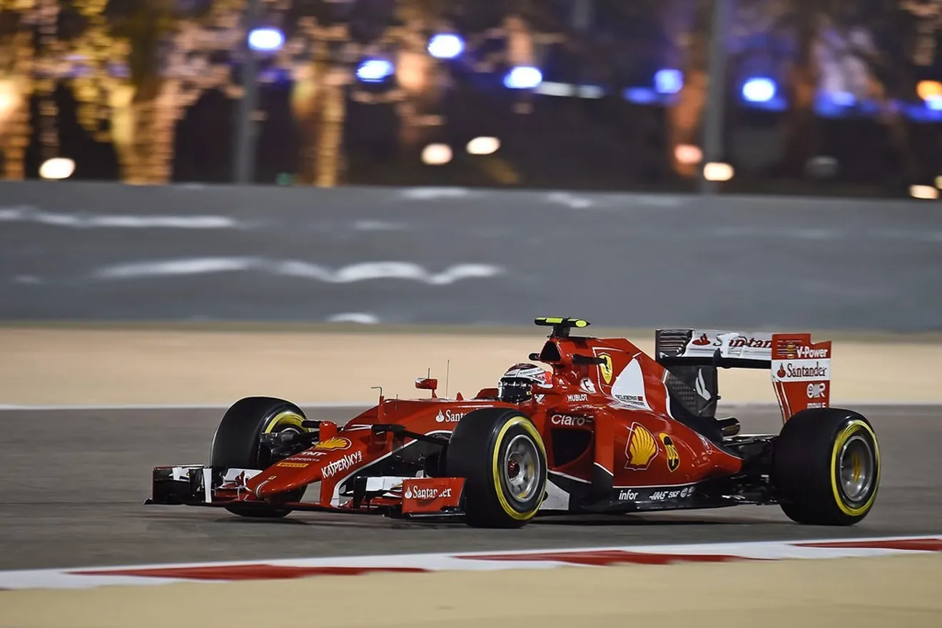 Kimi Raikkonen fue la estrella en la noche de Bahrein