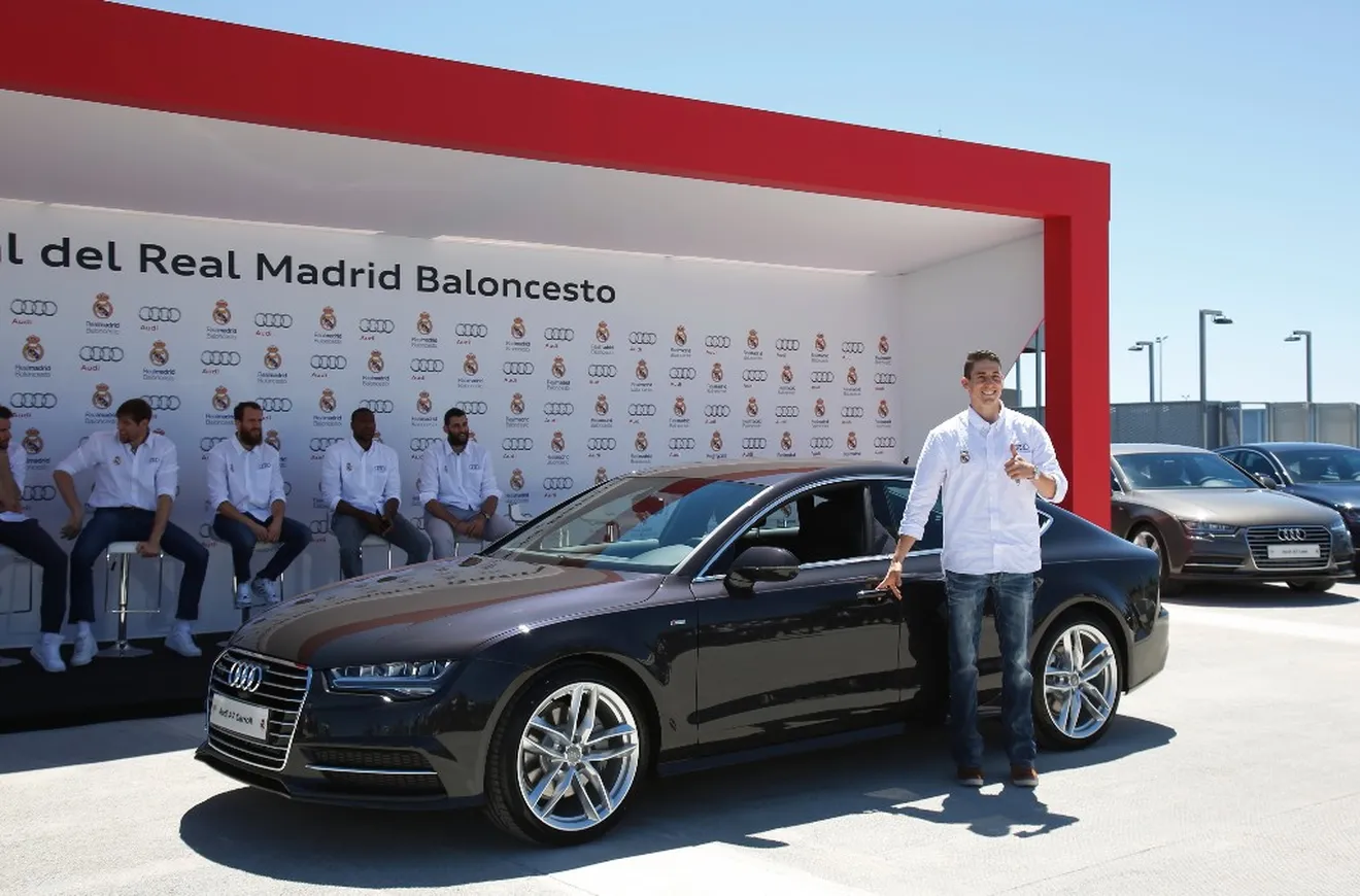 Audi hace entrega a los jugadores del Real Madrid de baloncesto un A7 Sportback