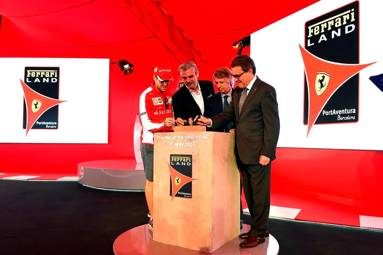 Ferrari coloca la primera piedra de su primer parque temático en Europa, en Salou