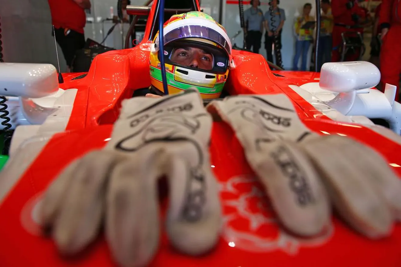 Una falsa alarma de un sensor impidió a Roberto Merhi salir a pista