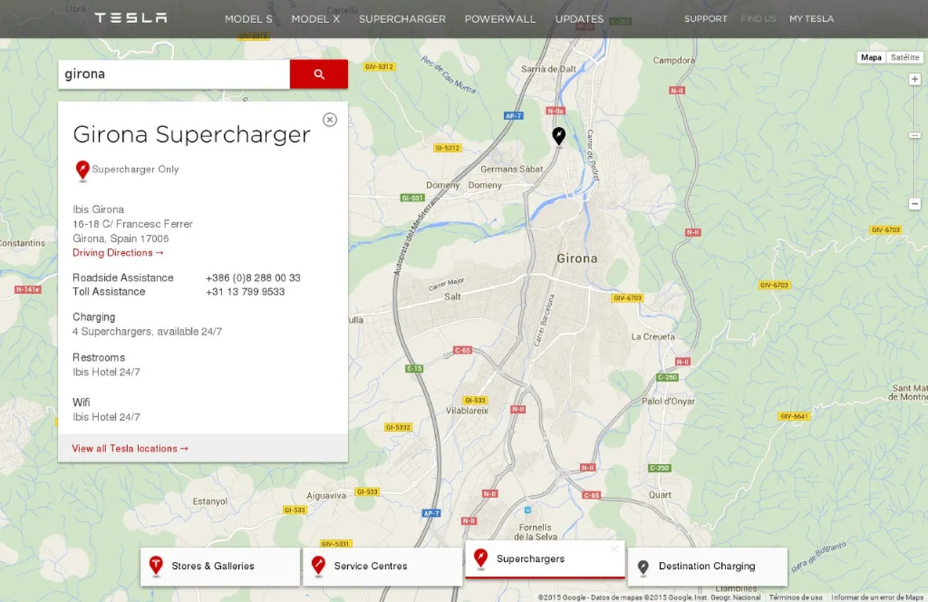 Tesla ya tiene un supercargador en España