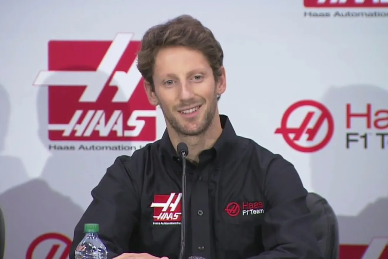 Romain Grosjean, primer piloto oficial de Haas F1