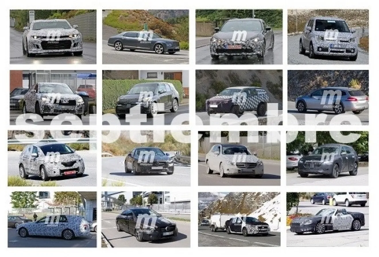Bugatti Chiron, Fiat 124 Spider, Mercedes Clase E Estate 2016, Toyota C-HR: fotos espía Septiembre 2015