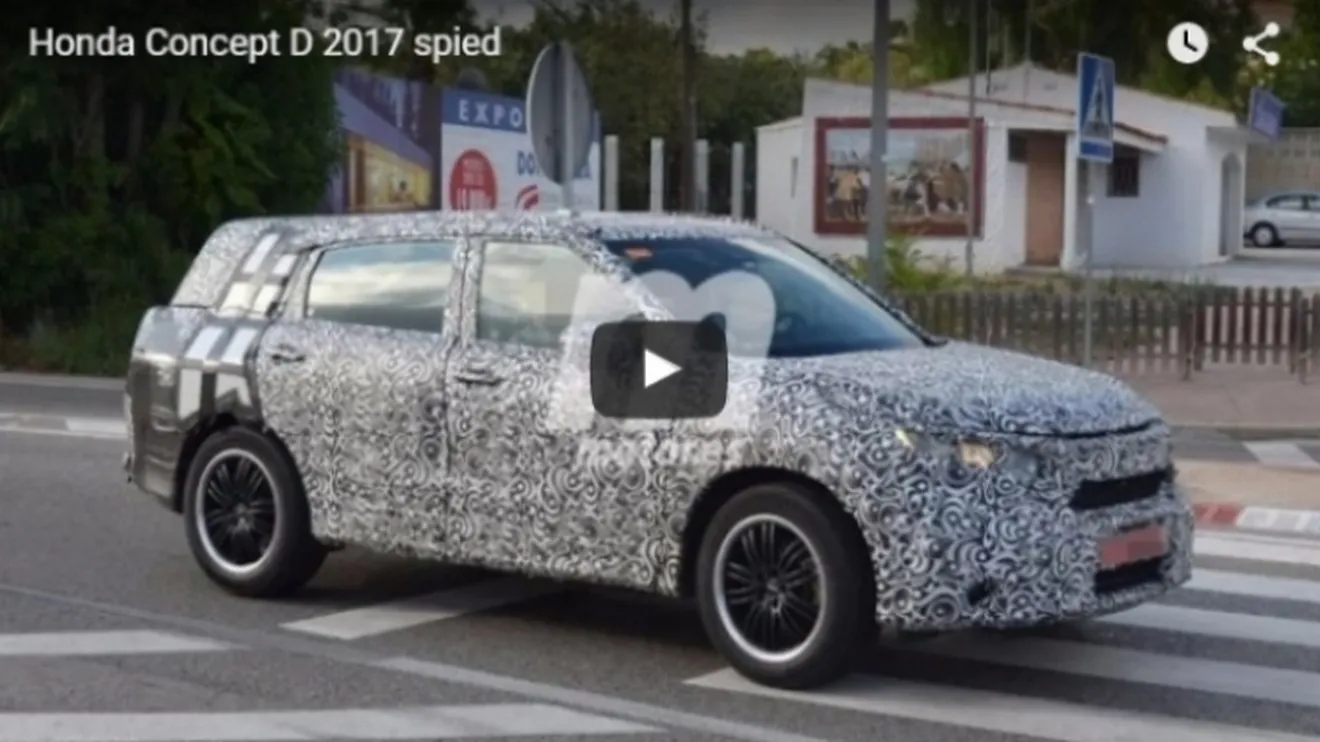 El Honda Concept D 2017 espiado en vídeo