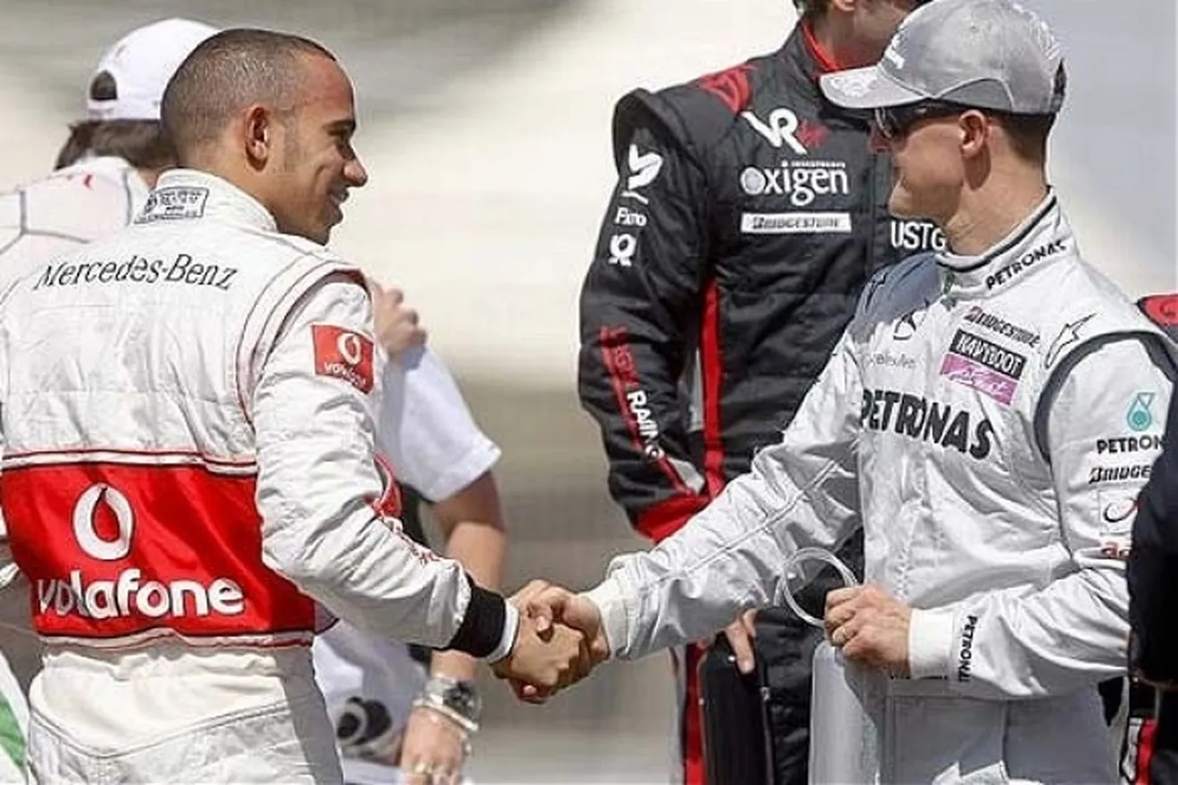 Hamilton cuestiona la deportividad de Schumacher e irrita a sus fans
