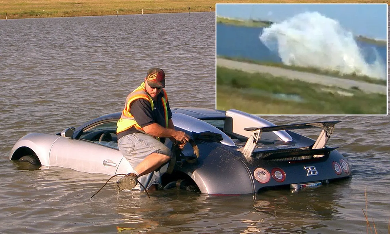 Un año de prisión por el accidente del Bugatti Veyron en un lago salado