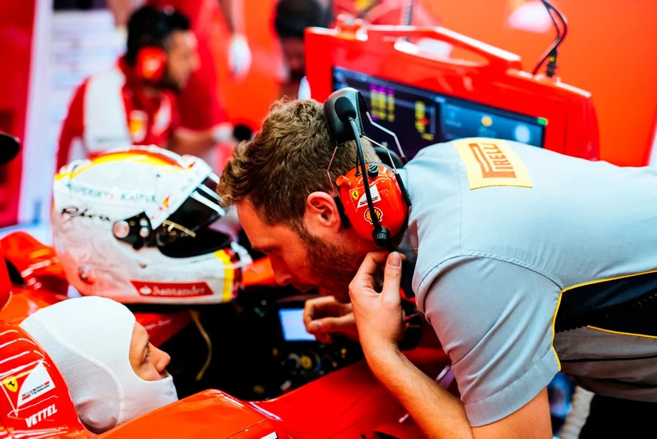 Vettel, a los mandos del Ferrari en Fiorano