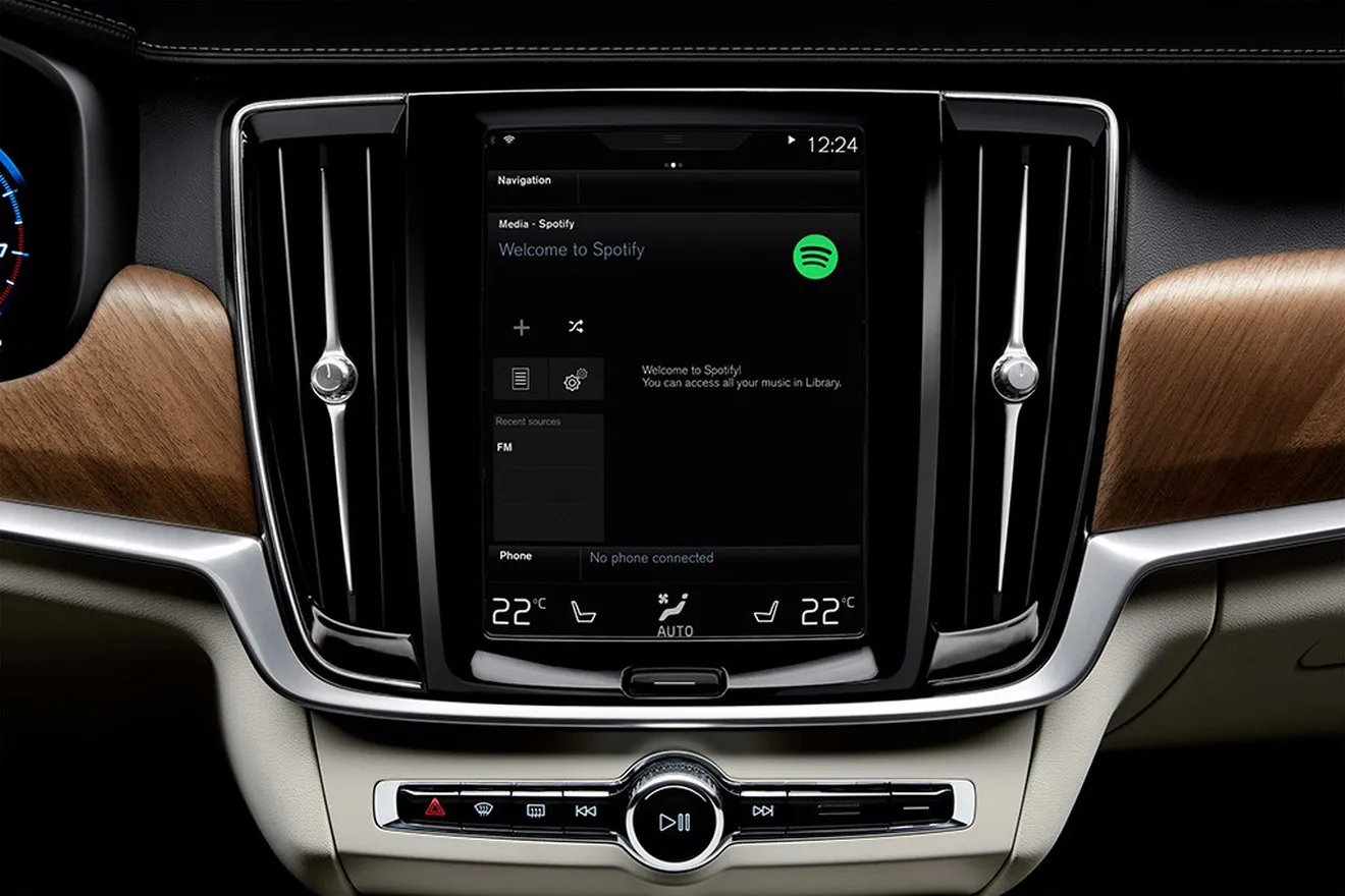 Volvo integrará Spotify en los nuevos XC90, S90 y V90